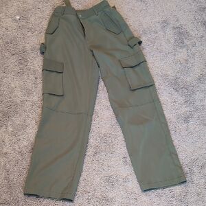 Forever 21 Women's Olive Straight Leg Pants